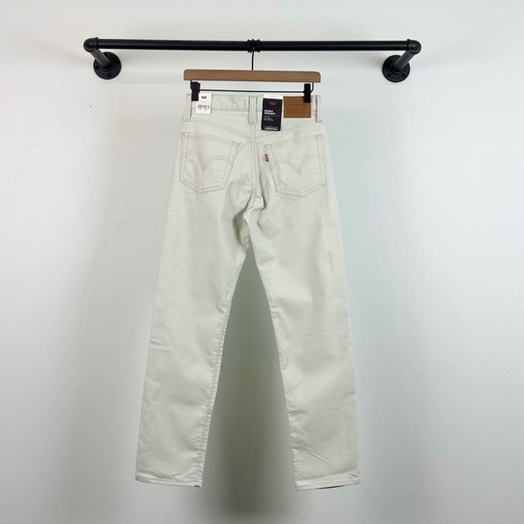 NWT Levi’s Wedgie High Rise Corduroy Straight Leg Pants in Meadow Mist Green - Picture 5 of 7